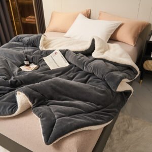 Throw Blanket - Quiet Evening Sherpa — product view 1