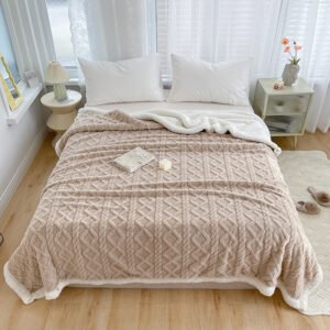 Throw Blanket - Diamond Relief Fleece — product view 1